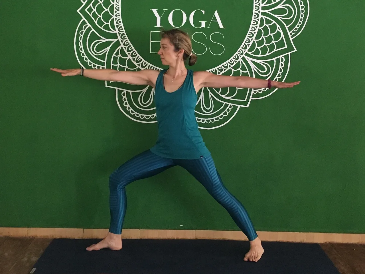 warrior 2 or Virabhadrasana II