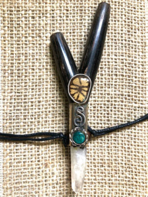 Chonta Wood Kuripé with Decoration