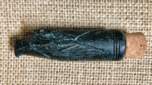 Eagle Rapé Container made of Serpentine Stone